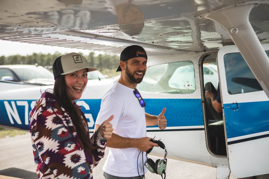 High Tide Aviation tour guests at the Beaufort South Carolina location