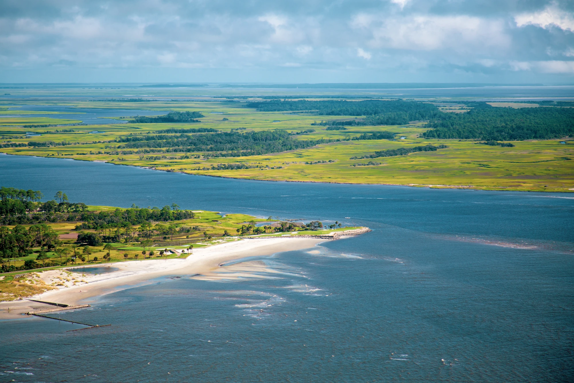 Sea Island looking towards St Simons Island